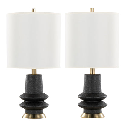 Lloyd 26" Contemporary Polyresin Table Lamp - Set of 2