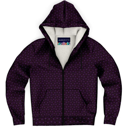 Amethyst Sacred Connections Premium Sherpa Lined Zip Hoodie