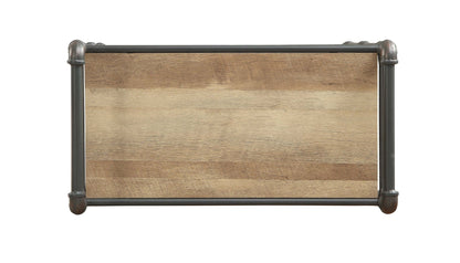 Itzel Bookshelf - Antique Oak / Sandy Gray