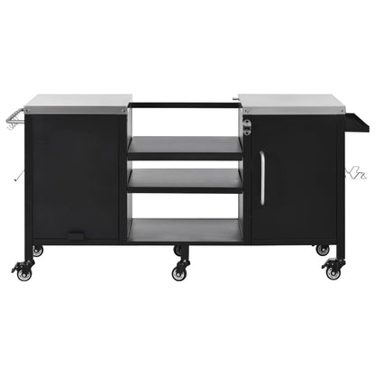 K&K 72.4' Large Grill Table for Big Green Egg