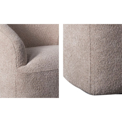 Upholstered 360 Degree Swivel Accent Chair
