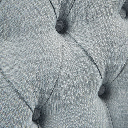 Upholstered Accent Chair with Button Tufted Back and Removable Seat Cushion