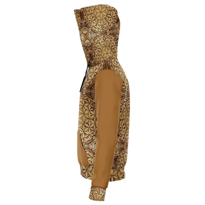 GOLDEN FLOWER OF LIFE PREMIUM PULLOVER HOODIE