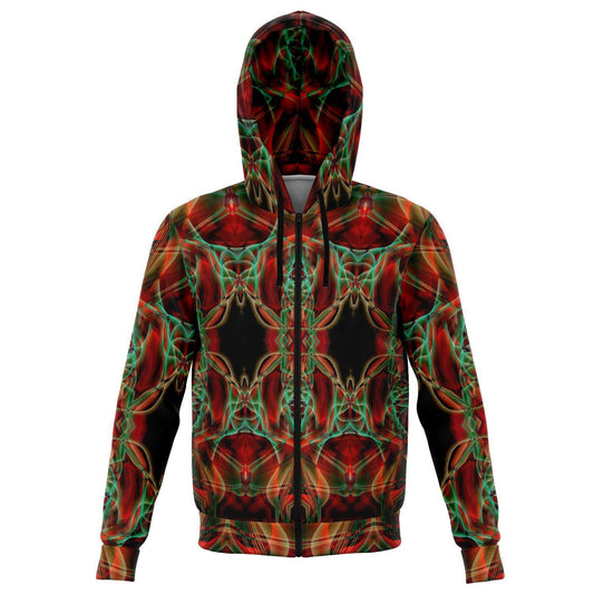 RED GRAZE PREMIUM ZIP UP HOODIE