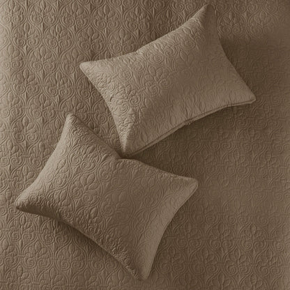 Reversible Quilt Set Mocha King/Cal King
