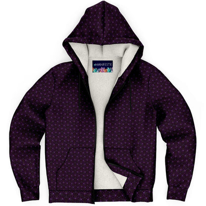 Amethyst Sacred Connections Premium Sherpa Lined Zip Hoodie
