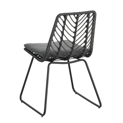 DEJA Chair 2PCS with 2 Cushions, Gray