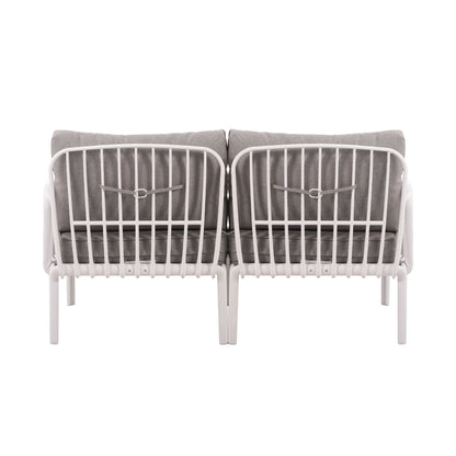 The Sleek All-Weather Resin Outdoor Loveseat and Coffee Table Set