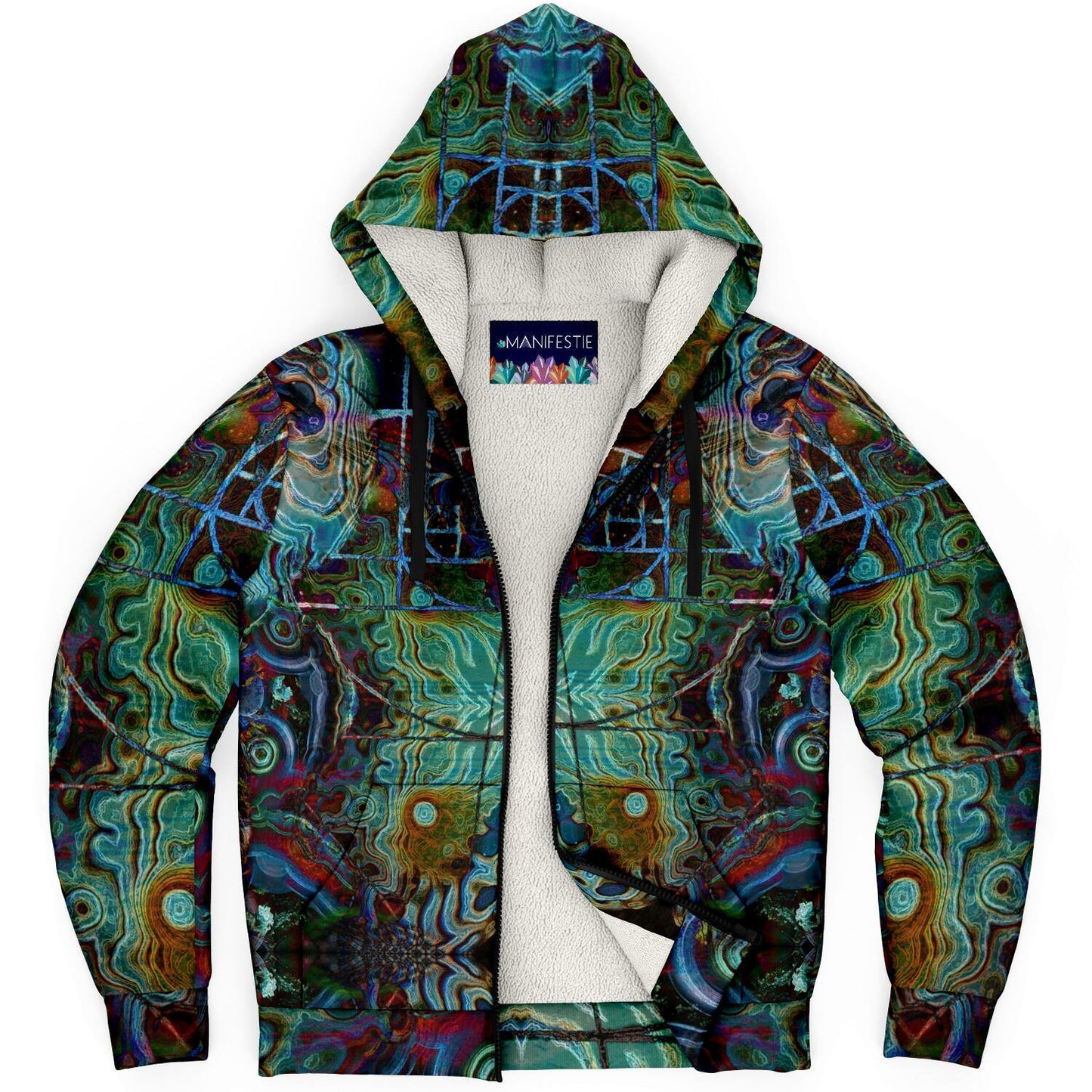 Fibonaccis Fantasy Premium Sherpa Lined Zip Hoodie