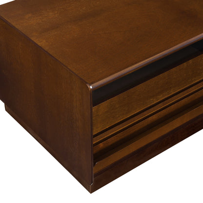 Modern Rectangle Coffee Table with 4 Drawers and 2 Display Shelves