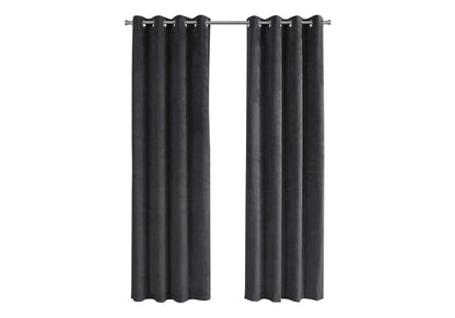 2 Pieces Set Room Darkening Curtain Panels with Grommet - Contemporary Style