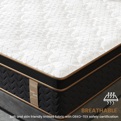 Home 10" Flexpedic Luxury Memory Foam & Pocket Spring Mattress