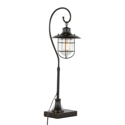 Landen 33" Contemporary Metal Task Lamp in Oil Rubbed Bronze - Set of 2