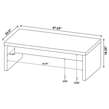 Brianna Mango Rectangular Engineered Wood Coffee Table