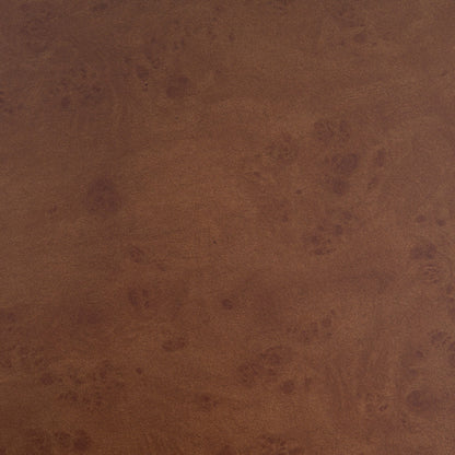 31.49'' Faux Burl Wood Pattern Round Coffee Table with Sturdy Pedestal