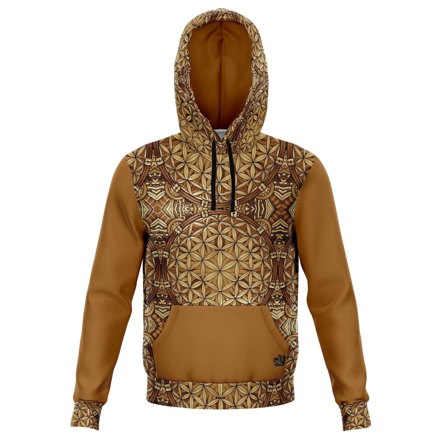 GOLDEN FLOWER OF LIFE PREMIUM PULLOVER HOODIE