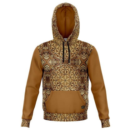 GOLDEN FLOWER OF LIFE PREMIUM PULLOVER HOODIE