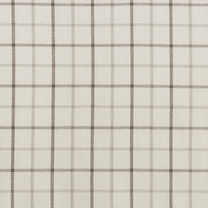 Plaid Faux Leather Tab Top Curtain Panel with Fleece Lining