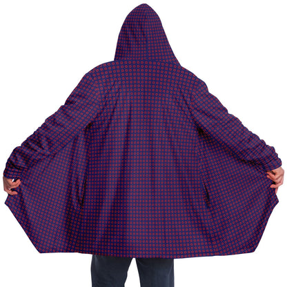 Fishman Phish Donuts Cuddle Cloak | Unisex Minky Sherpa Hooded Coat | Women and Mens Festival Coat | Mountain Fashion
