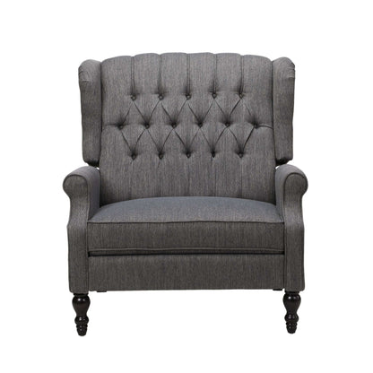 Dunham Contemporary Fabric Tufted Oversized Pushback Recliner