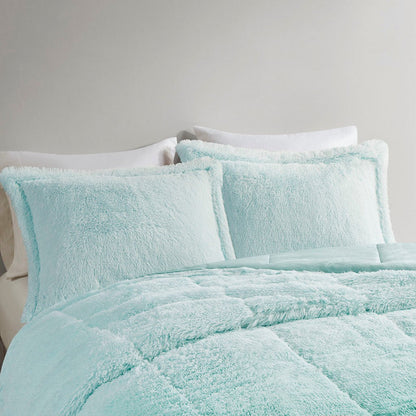 Twin/Twin XL Ombre Shaggy Long Fur Comforter Mini Set