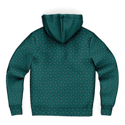 Turquoise Sacred Connections Premium Sherpa Lined Zip Hoodie