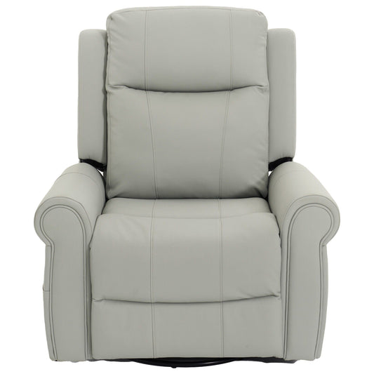 Manual Recliner Chair with 270° Swivel, Massage & Heating