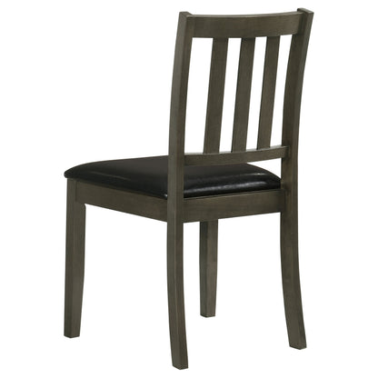 Rowland Charcoal 5-piece Dining Set