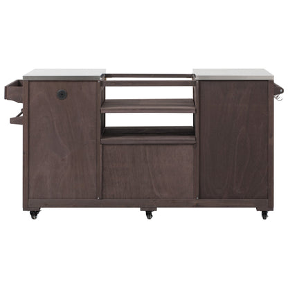 K&K 66.5' Outdoor Kitchen Island for Big Green Egg Grills