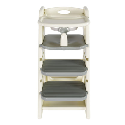 Multifunctional Growing Up Dining Chair With Adjustable Height And 5 Point Seat Belts