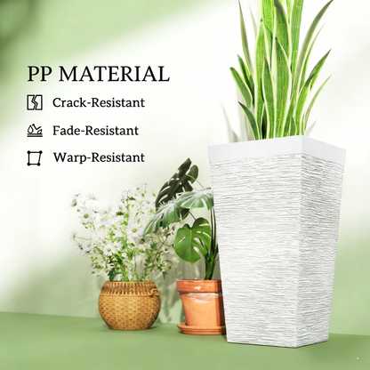 Stackable Tapered Planters, Set of 3 Outdoor Planters