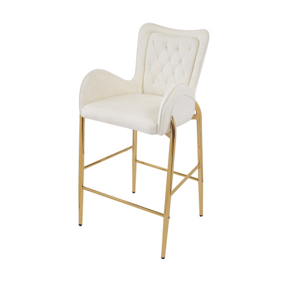 Fabric Counter Height Bar Stools (Set of 2)