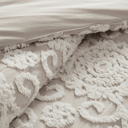 Cotton Comforter Mini Set Taupe King
