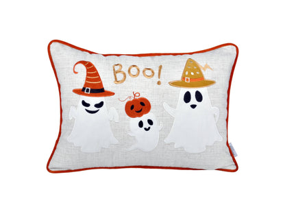 Whimsical Ghost Lumbar Pillow