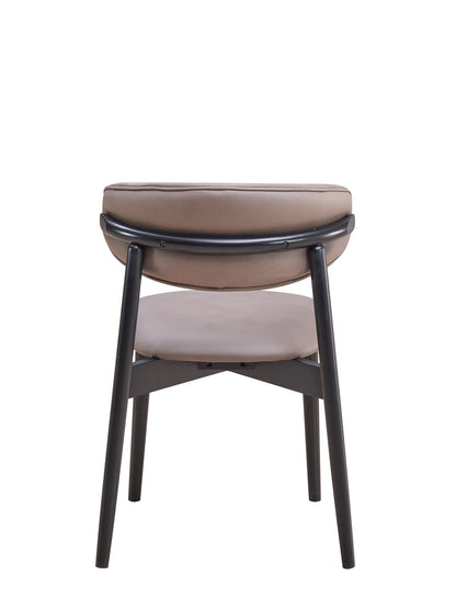 Lanae Polished Microfiber Side Chair (Set of 2) - Gray
