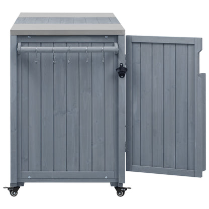 K&K 66.5" Outdoor Kitchen Island for Big Green Egg Grills