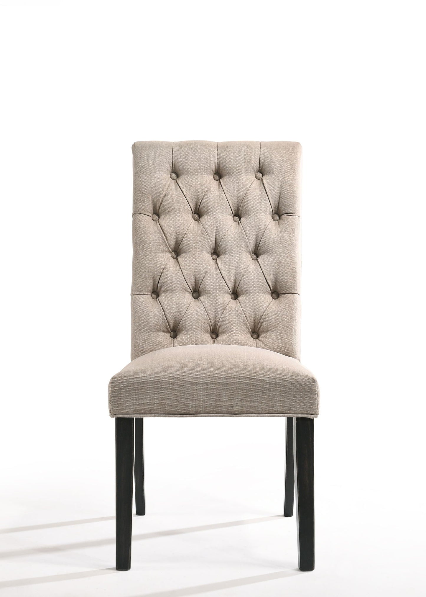 Morland Vintage Side Chair Set of 2 - Black / Tan