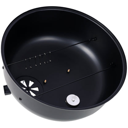 Charcoal Smoker Grill Wood Smoker Grills Outdoor Cooking 16 Inch Portable BBQ
