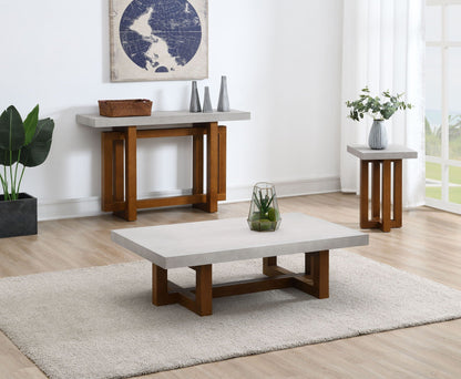 Keven Faux Concrete Top Table