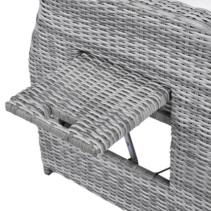 Outdoor Furniture Set Patio Rattan with Recliners and Tables