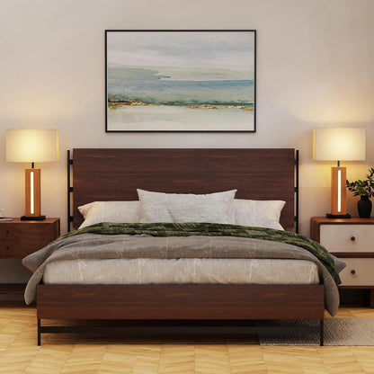 Table Lamps Set of 2, Modern Dimmable Bedside Lamps with Linen Shades