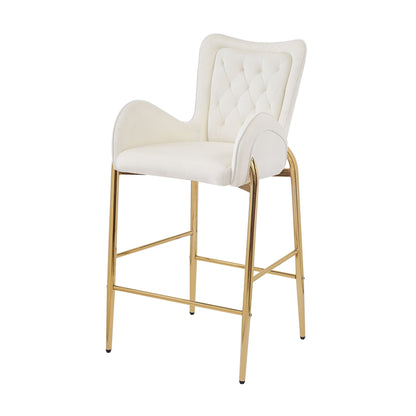 Fabric Counter Height Bar Stools (Set of 2)
