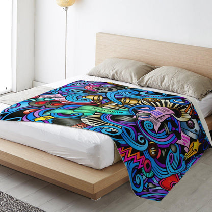 Boogie Posse Premium Microfleece Blanket