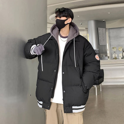 New White Duck Down Thickened Warm Couple Coat