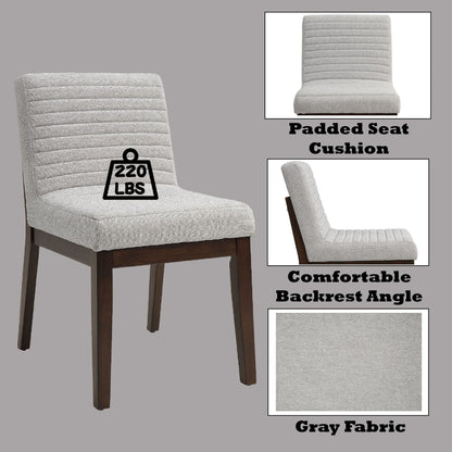 Edwyn Linen Side Chair (Set of 2) - Gray