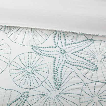 Duvet Cover Mini Set White Full/Queen