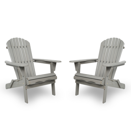 Classic Embossed Grain Adirondack Chair Set of 2