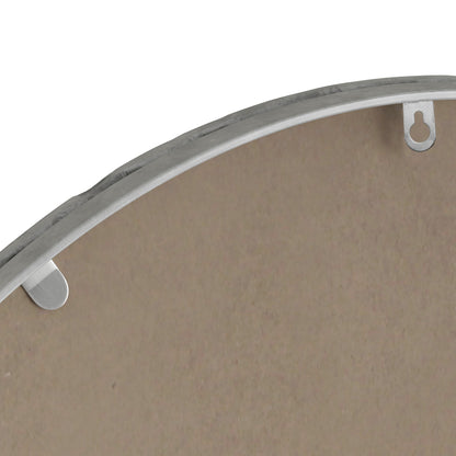 Iron Art Oval Retro Mirror with Antique Effect in Silver