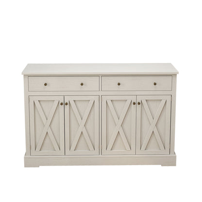 Vintage Sideboard With 2 Drawers And Four Doors For Living Room