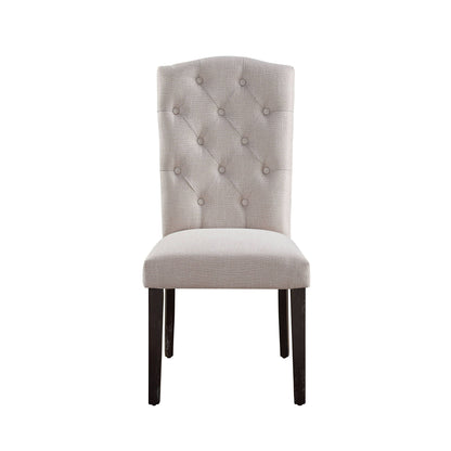 Gerardo Linen Weathered Dining Chair (Set of 2) - Beige